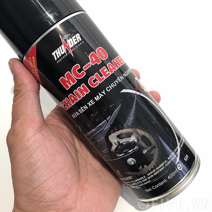 Chai xịt vệ sinh sên THUNDER MC-40 CHAIN CLEAR 400ml