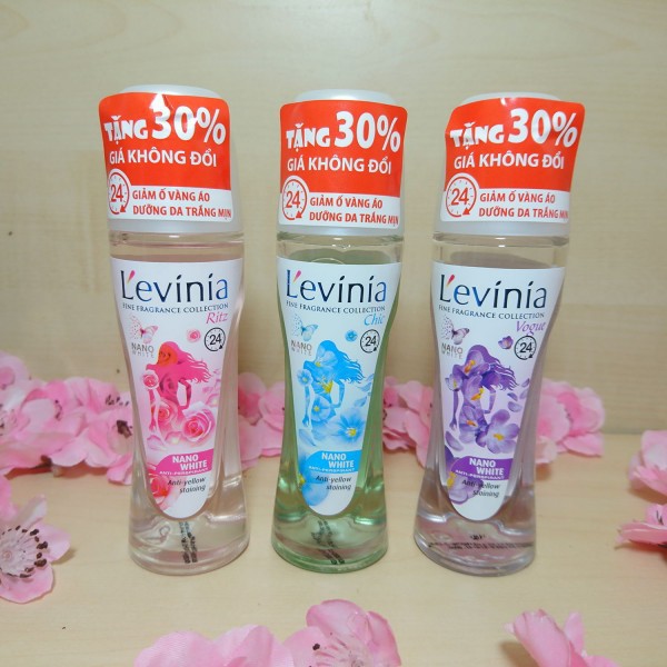 Lăn khử mùi trắng mịn - giảm ố áo levinia 65g