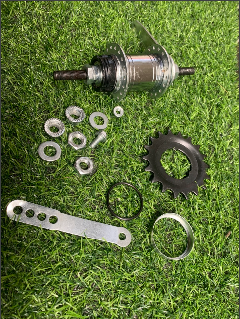 cụm phanh chân phanh đạp ngược xe đạp fixed gear 36 lỗ