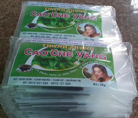 Sỉ 1kg Cao chè lá vằng ( hiệu Bé Xin 20g x 50 miếng lợi sữa , giảm cân )