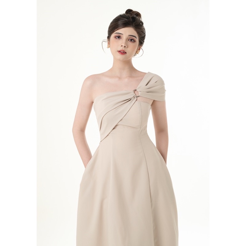 [Mã LAZFASHION42 - giảm 15% đơn từ 349k] ĐẦM ĐI TIỆC CHÉO VAI THANH LỊCH - KILLY DRESS
