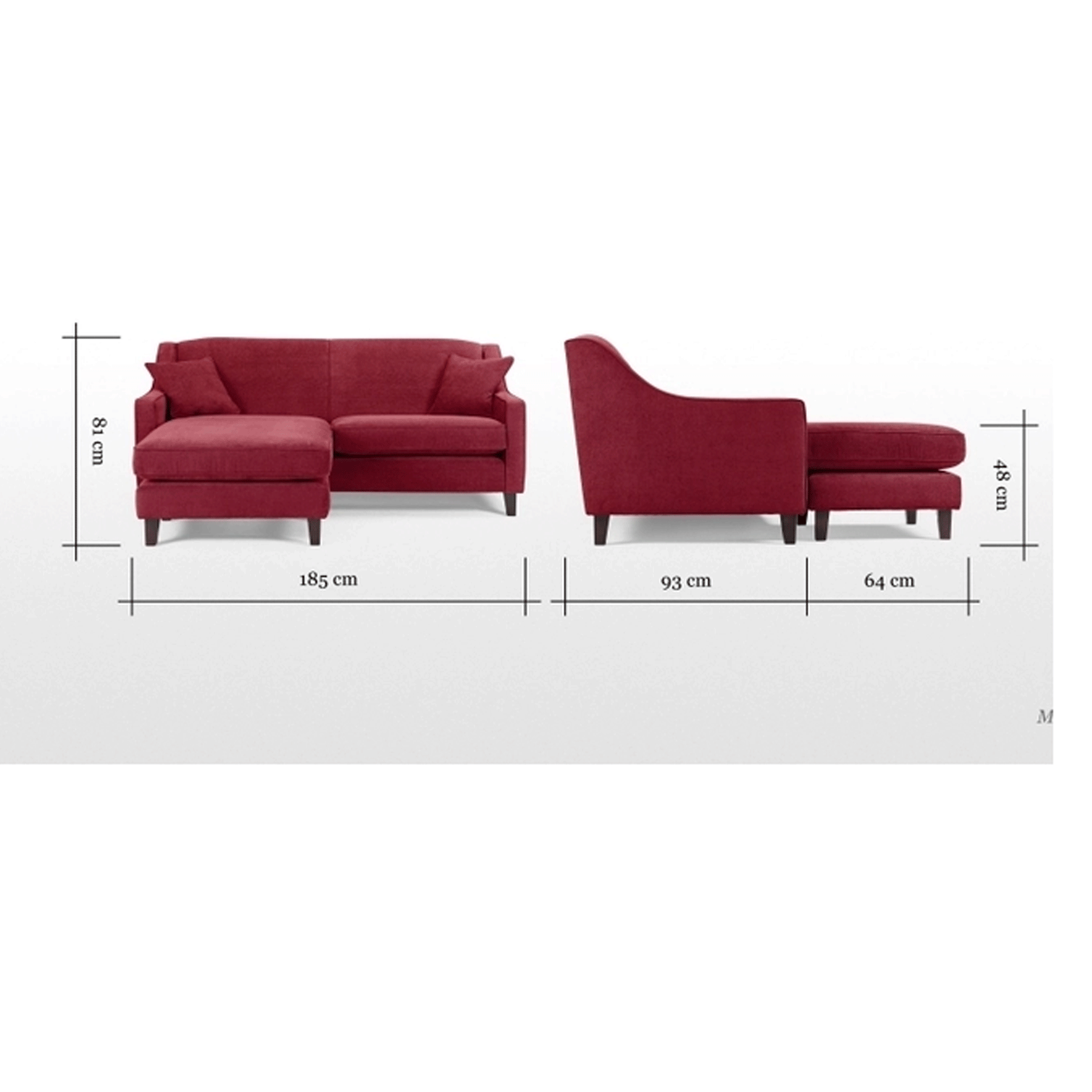 Sofa góc Klosso KGG007-D (Đỏ)