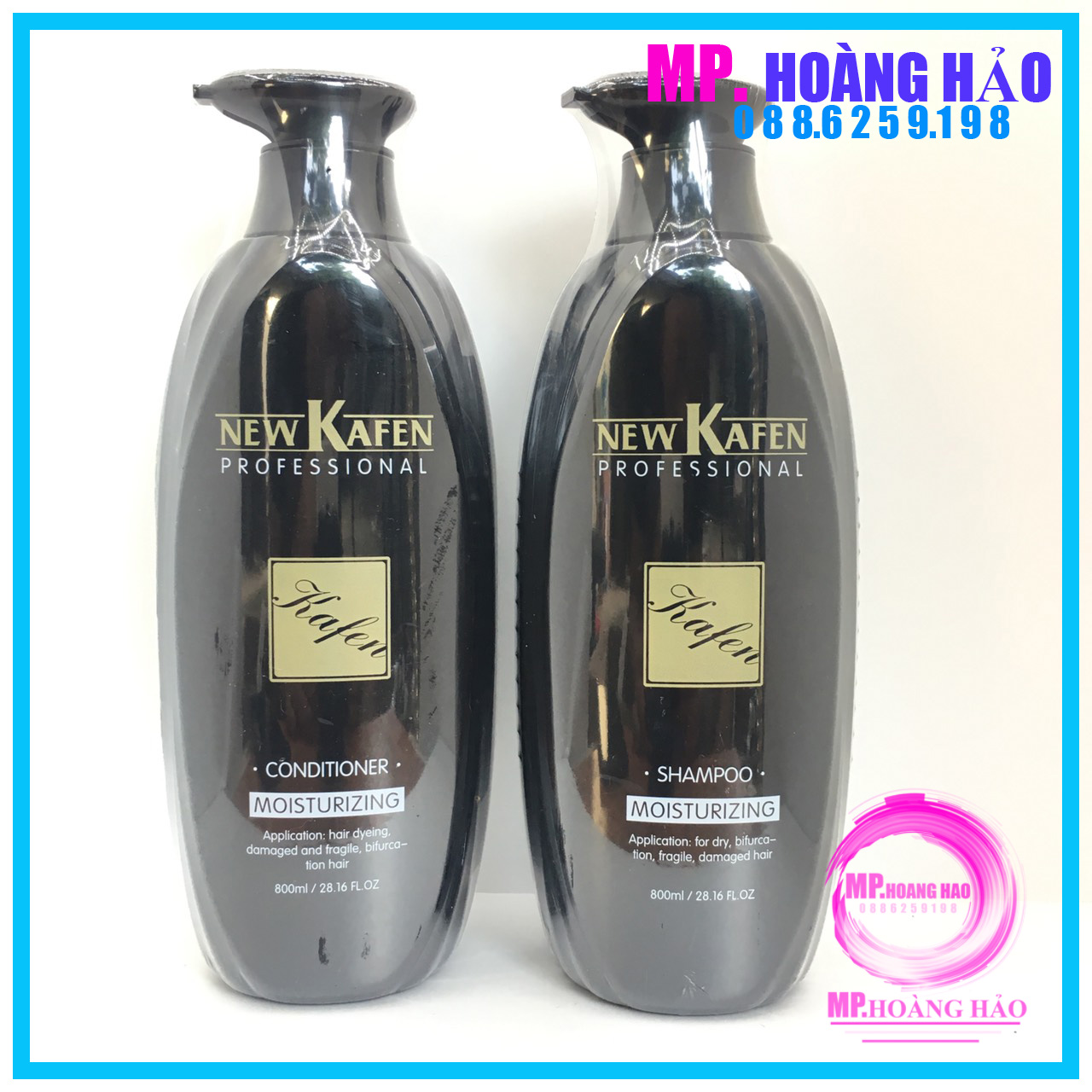 [ Tặng Tinh Dầu ] Căp Dầu Gội Xả Mẫu Mơi New Kafen 800ml