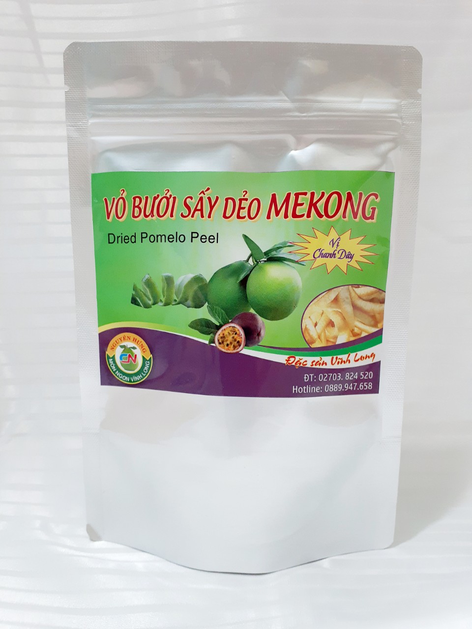 vỏ bưởi sấy chanh dây 100gr