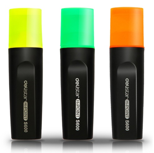 Combo 2 Cây Bút Dạ Quang DELI S600 Ngòi 5mm