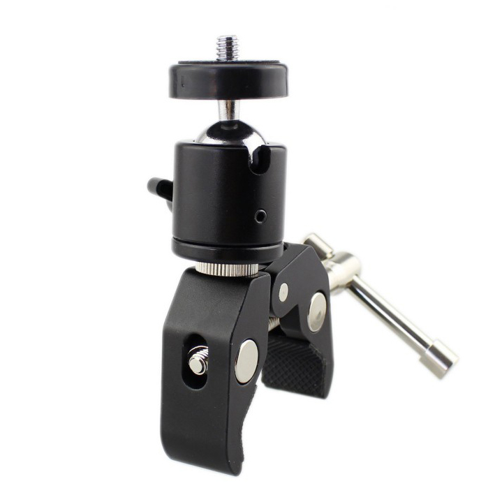 Kẹp càng cua kim loại cho gopro, máy ảnh, điện thoại