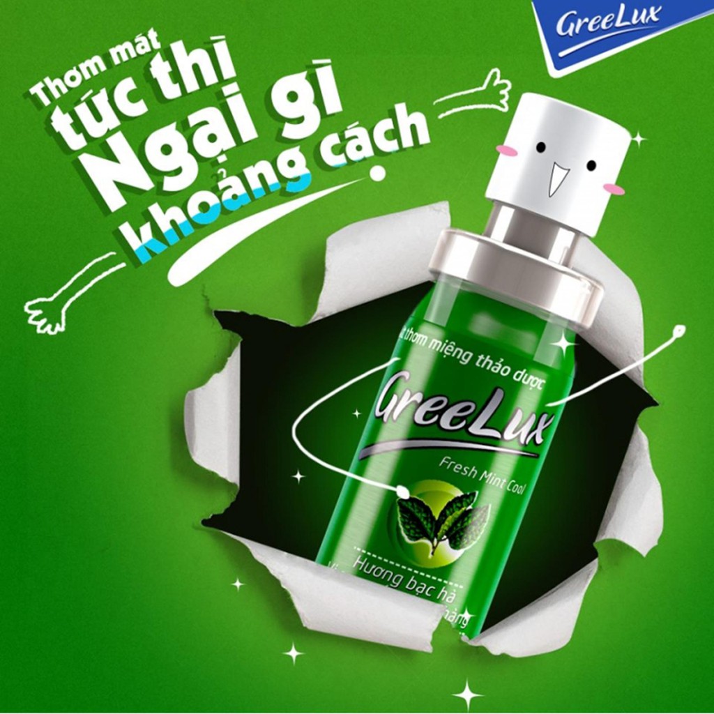 Xịt thơm miệng thảo dược Greelux Lọ 12ml