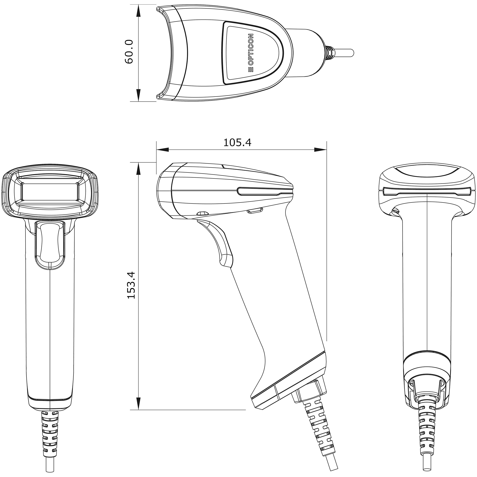 Máy quét mã vạch có đế 1D 2D OPTICON L46| ĐỌC ĐƯỢC CĂN CƯỚC CÔNG DÂN MỚI