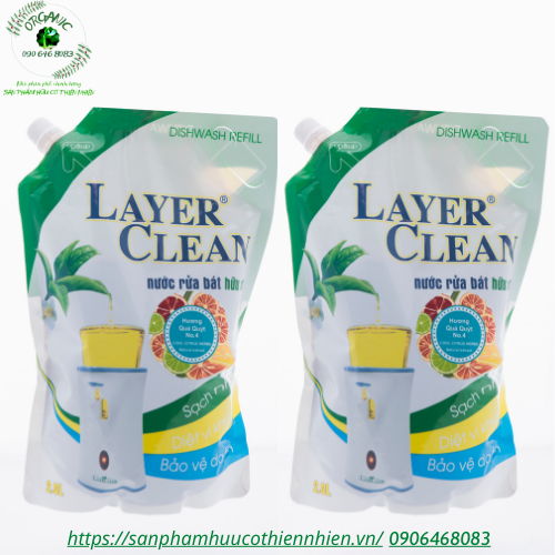 Nước rửa chén bát hữu cơ Hương Quả Quýt 2 lít