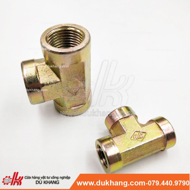 Nối ba đầu ren trong sắt thủy lực