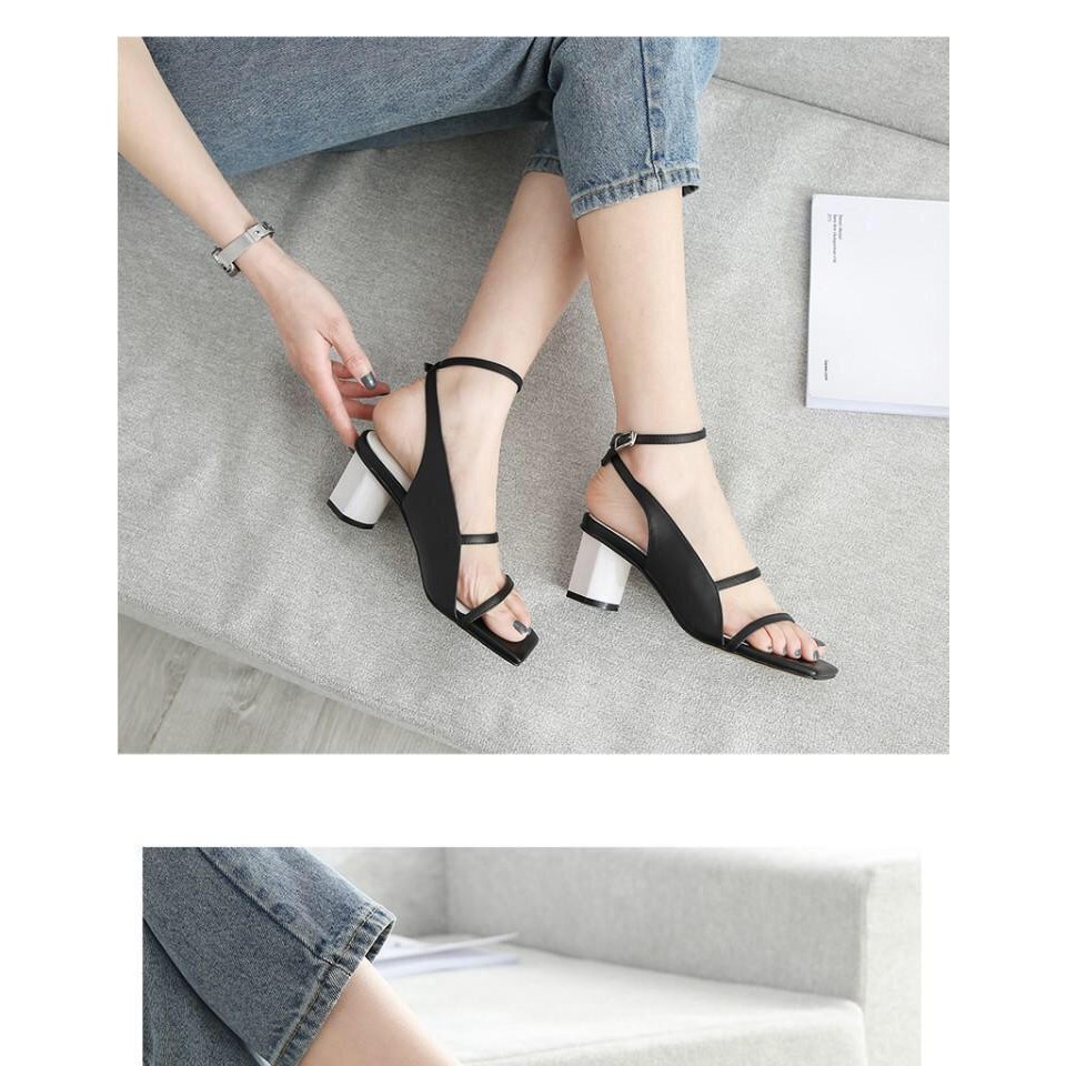Giày Sandal gót tròn cao 5 phân trẻ trung MAS21