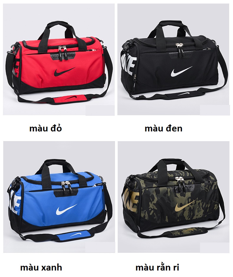 Túi trống, túi thể thao du lịch cao cấp Nke rằn ri phong cách