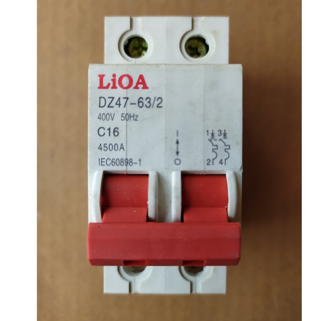 ATTOMAT LiOA 2 CỰC - ÁT CÀI TỪ 6A - 63A