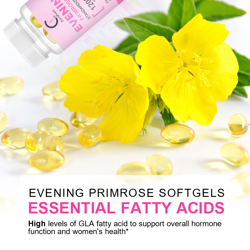 GPGP GreenPeople Evening Primrose Oil 1200 mg với GLA tự nhiên xuất hiện (Gamma-Linolenic Acid) Làm trắng, chống nhăn, chống lão hóa, bổ sung dinh dưỡng cho da
