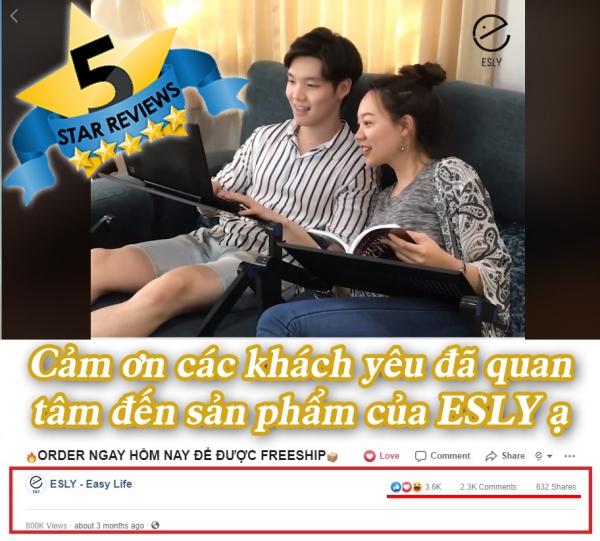 PKTL - GIÁ ĐỠ LAPTOP ESLY 360°