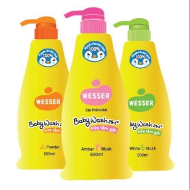Tắm gội Wesser 500ml