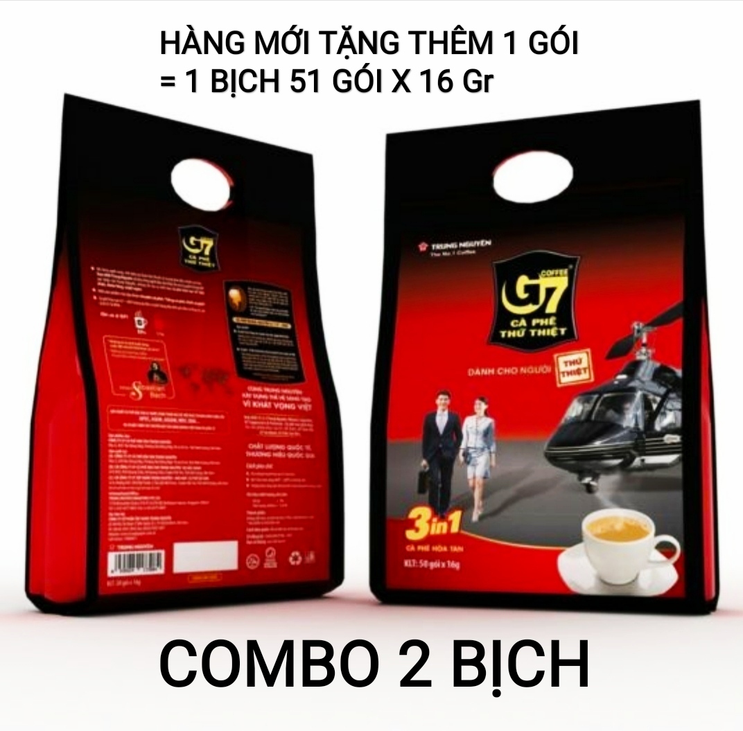 [HCM]COMBO 2 BỊCH CAFE G7 LOẠI 50 GÓII