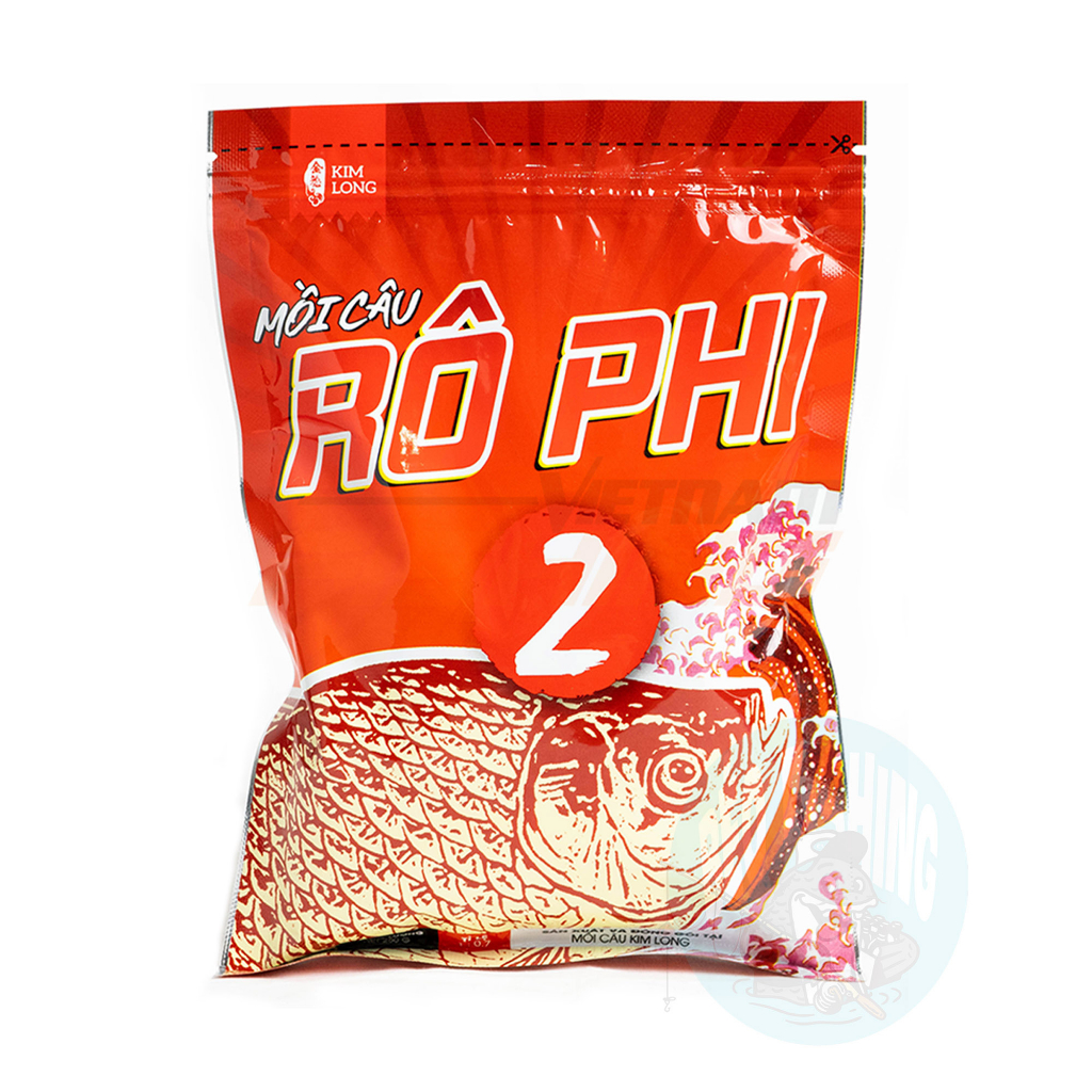 Mồi câu rô phi 1 - 2 kim long 250g câu cá rô phi siêu nhạy