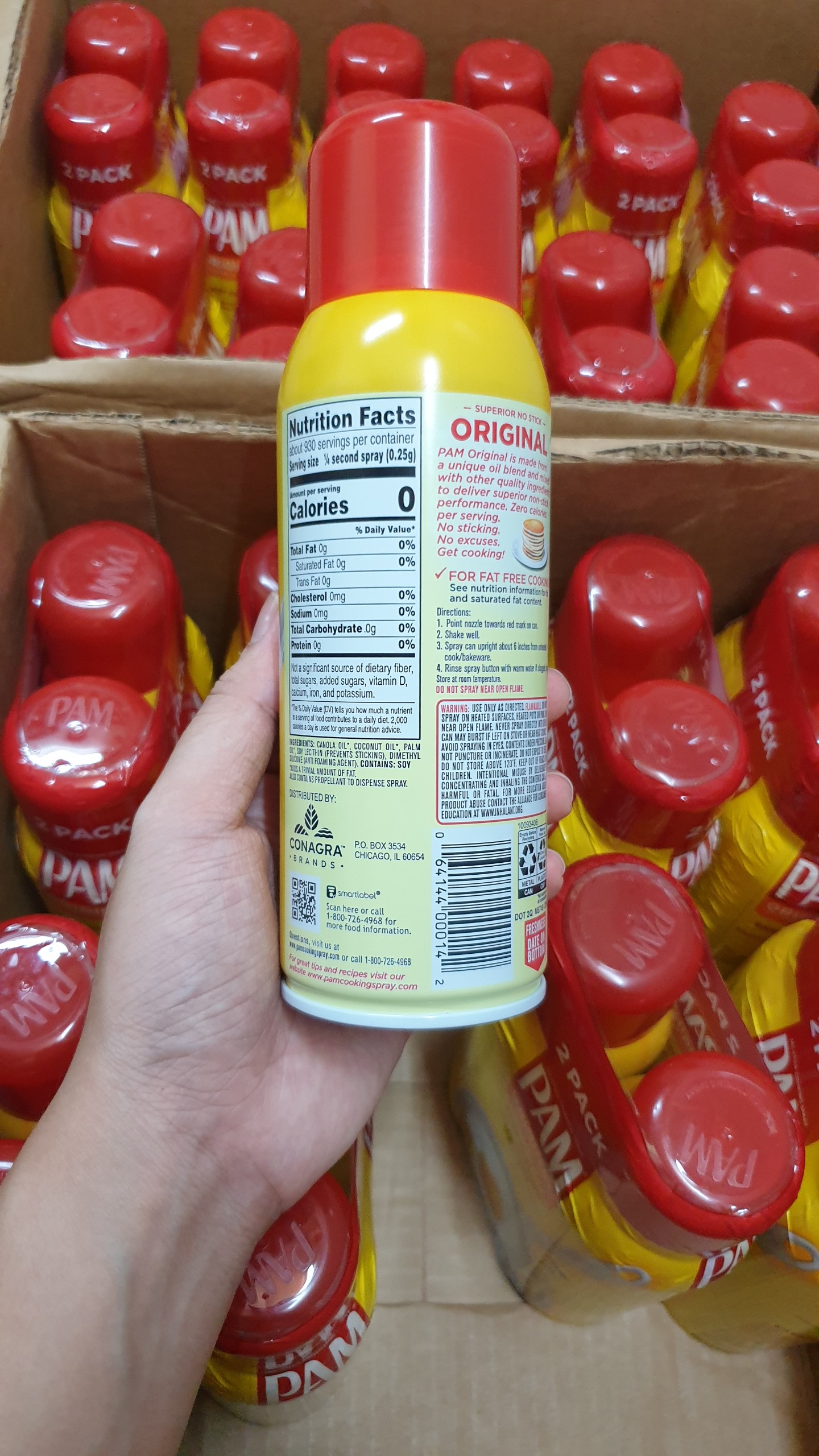 Dầu ăn xịt Pam Original - 10oz Nhập Mỹ