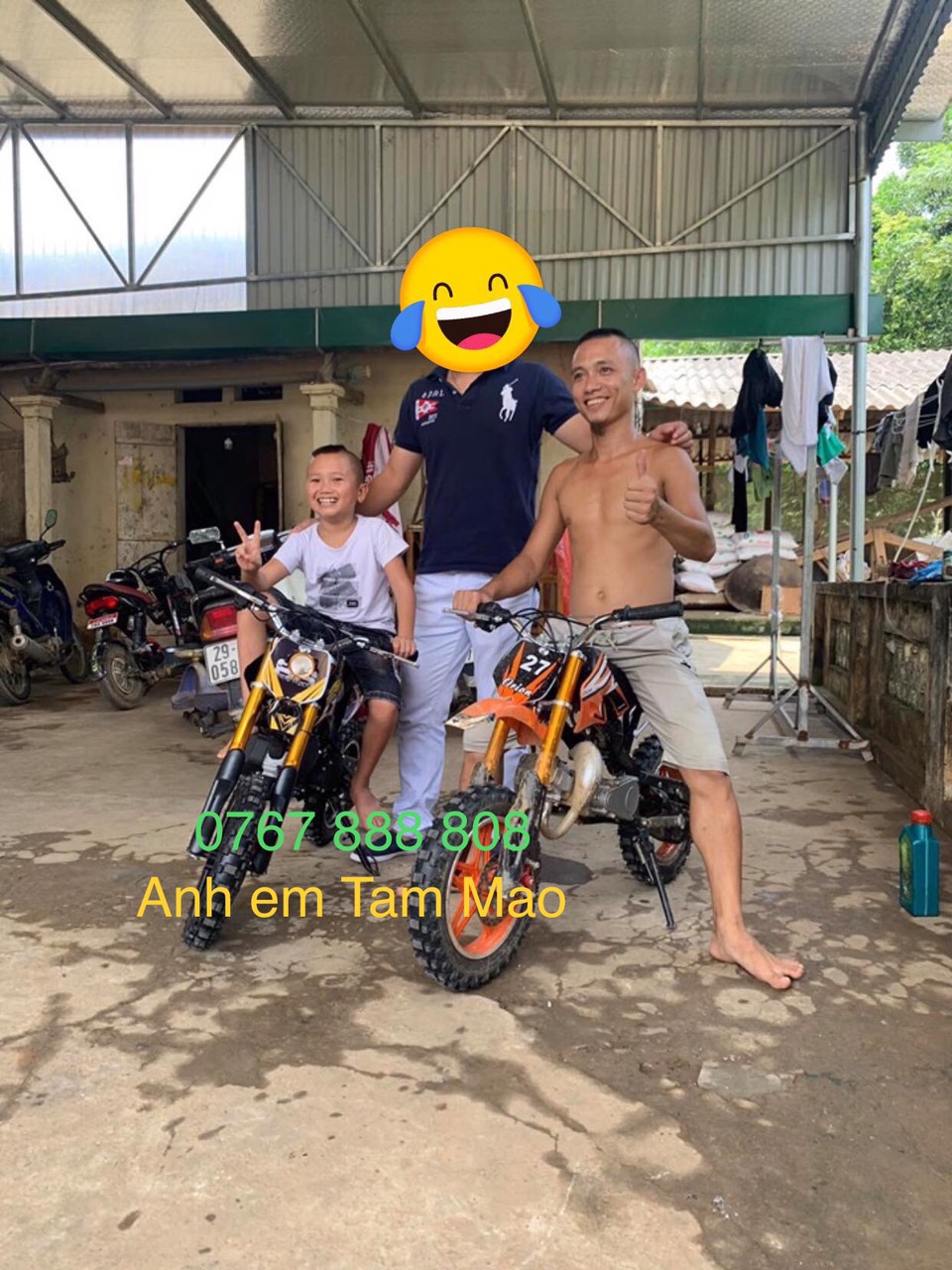 Chế Xăng - Bình Xăng Con Moto Cào Cào Mini 50cc