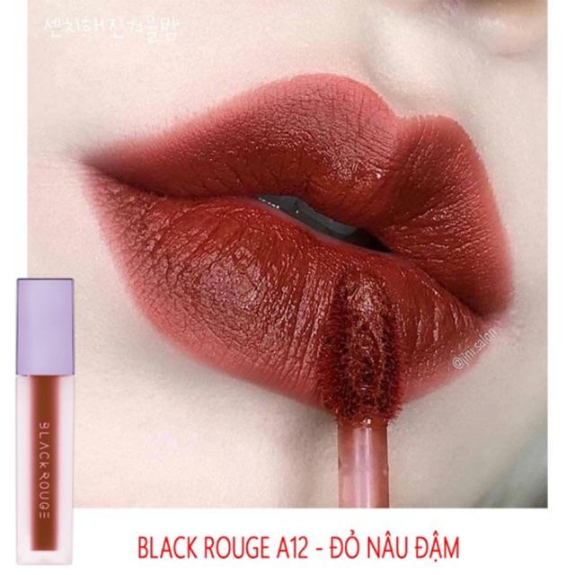 Son kem Black Rouge màu A12 (Đỏ Nâu)