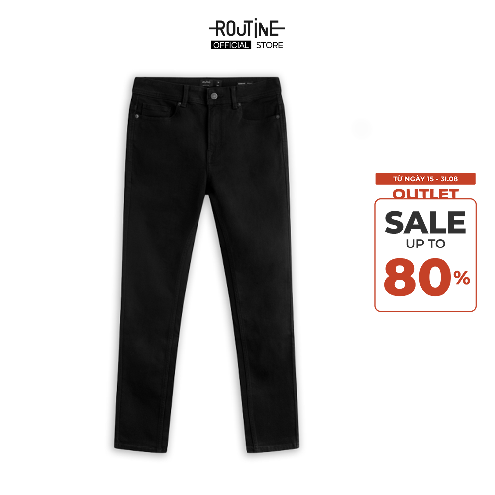 Quần jean nam trơn form skinny - routine 10f20dpa100cr2