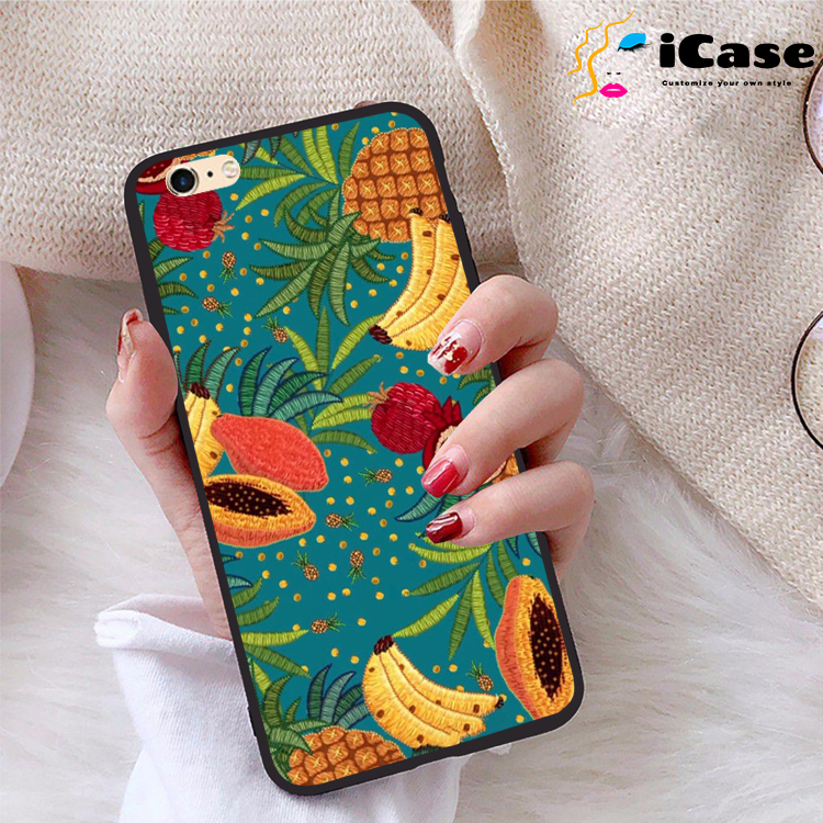 Ốp lưng iPhone 6 Plus viền dẻo TPU BST Trái Cây
