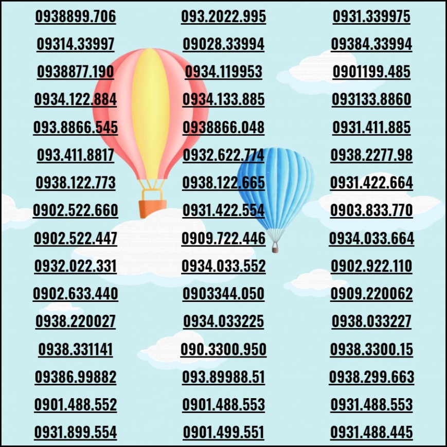 [HCM][Đồng giá] Sim đẹp Mobi