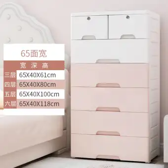 Extra Large Drawer Type Storage Cabinets Sub Plastic Bedside Table