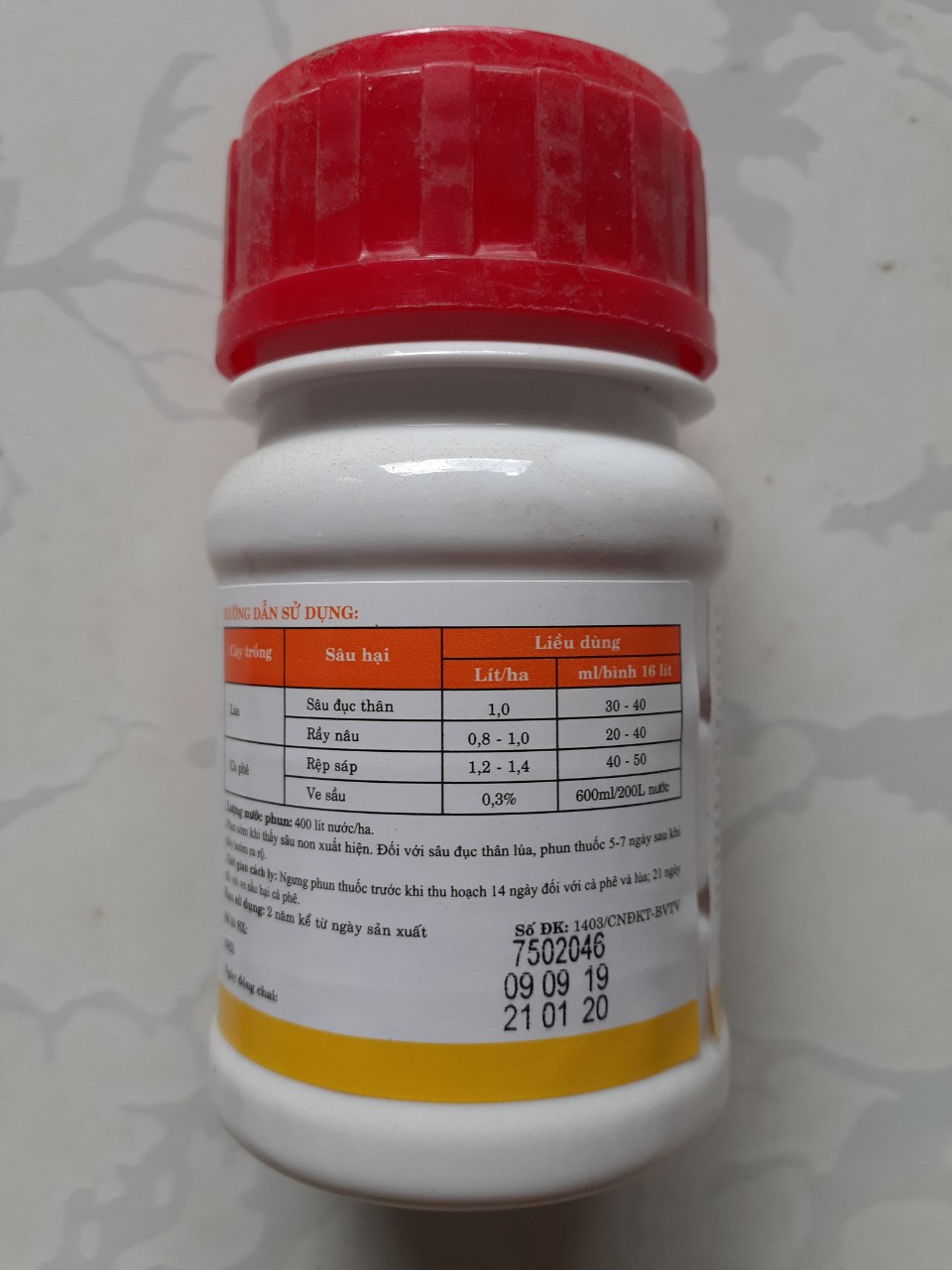 Thuốc trừ sâu Marshal - chai 100ml