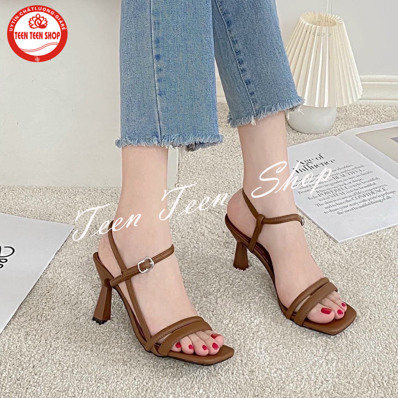 Sandal nữ công sở gót nhọn cao 6cm