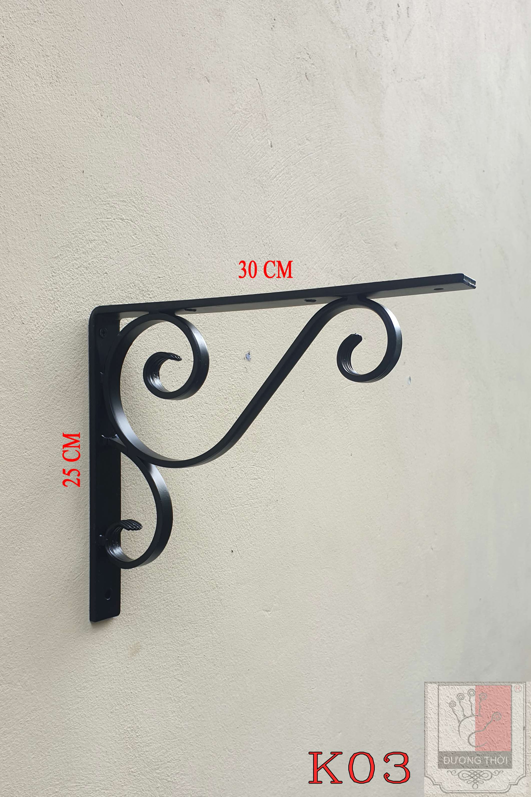 Ke sắt, pát đỡ kệ 01 chiếc mẫu K03
