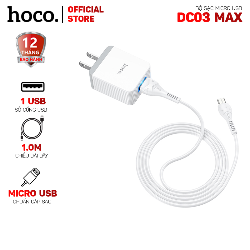 Bộ Sạc Nhanh Lanex Lck - 01am 1 Cổng Usb Micro 3.0a Dài 1.0m