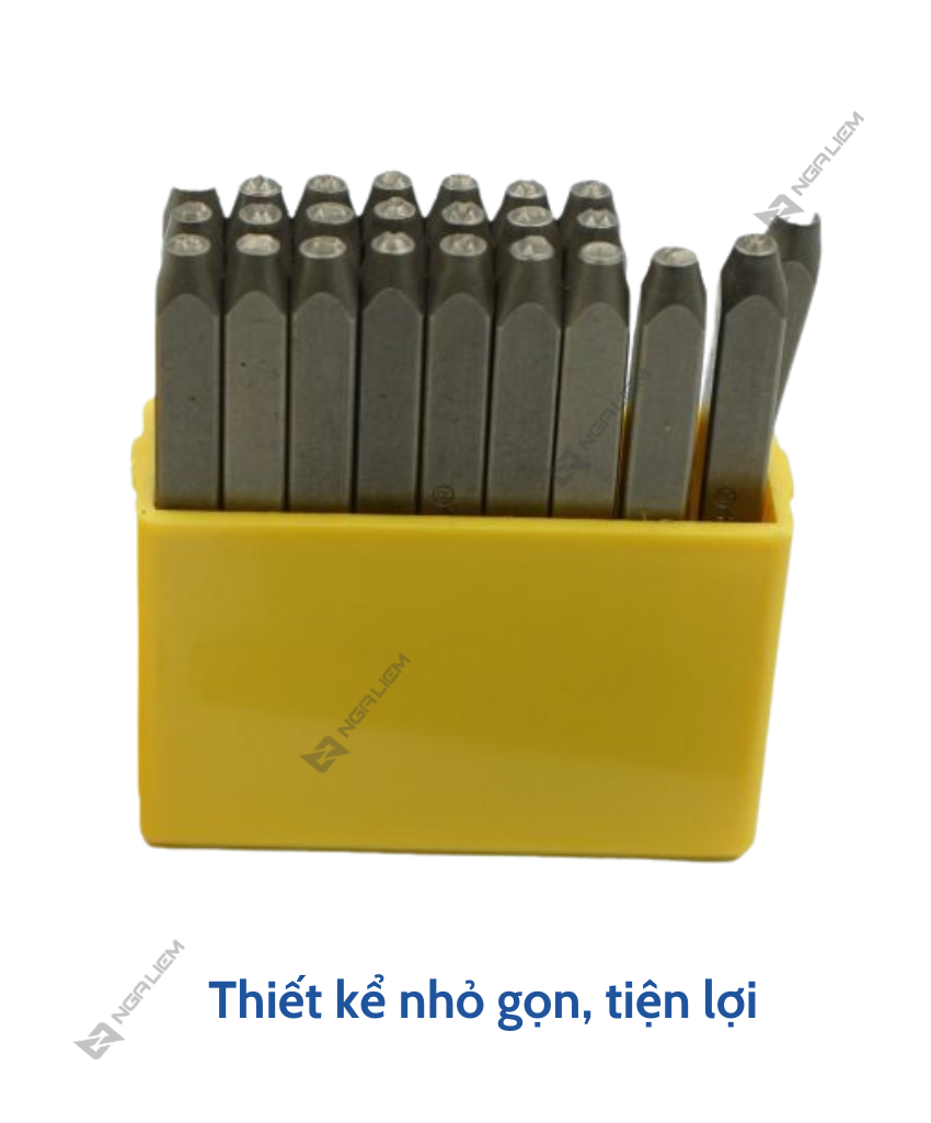 Đóng chữ bộ Xuôi LS+ (27 món) (2mm; 3mm; 4mm; 5mm; 6mm; 8mm; 10mm) (BỘ)