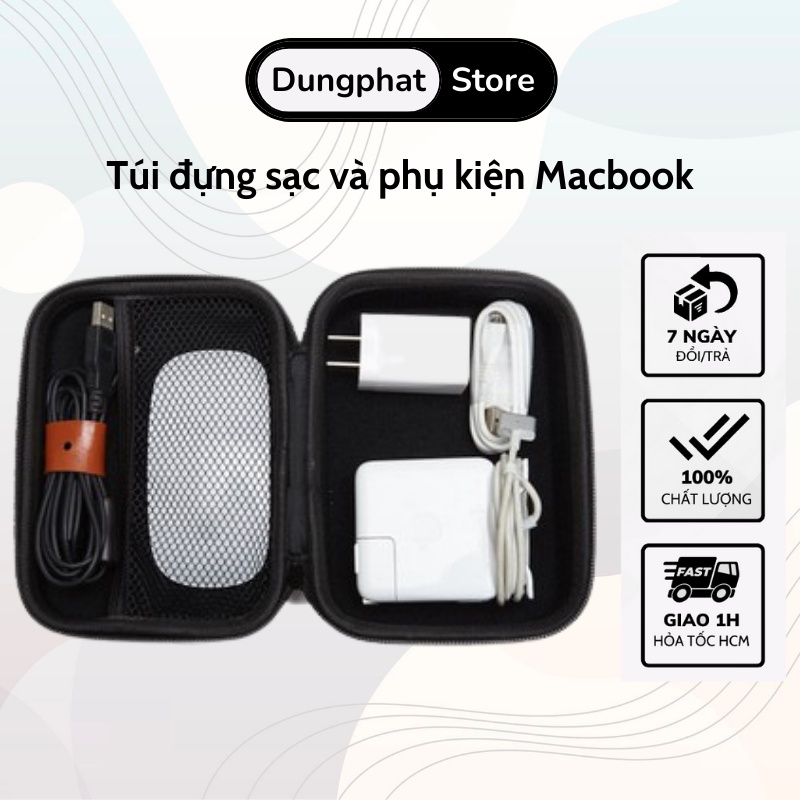 [HCM]Túi đựng sạc và phụ kiện Macbook