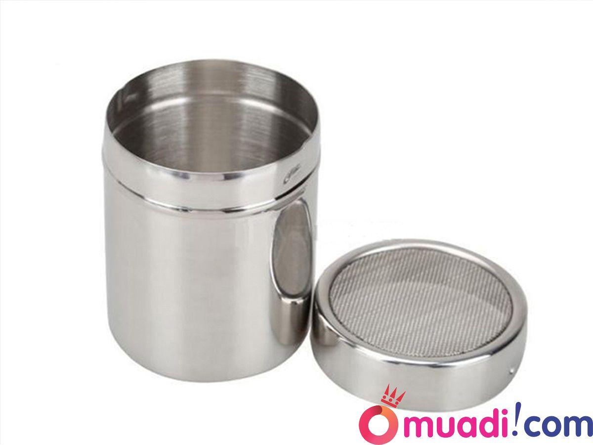 Lọ/hũ rắc bột cacao, matcha inox