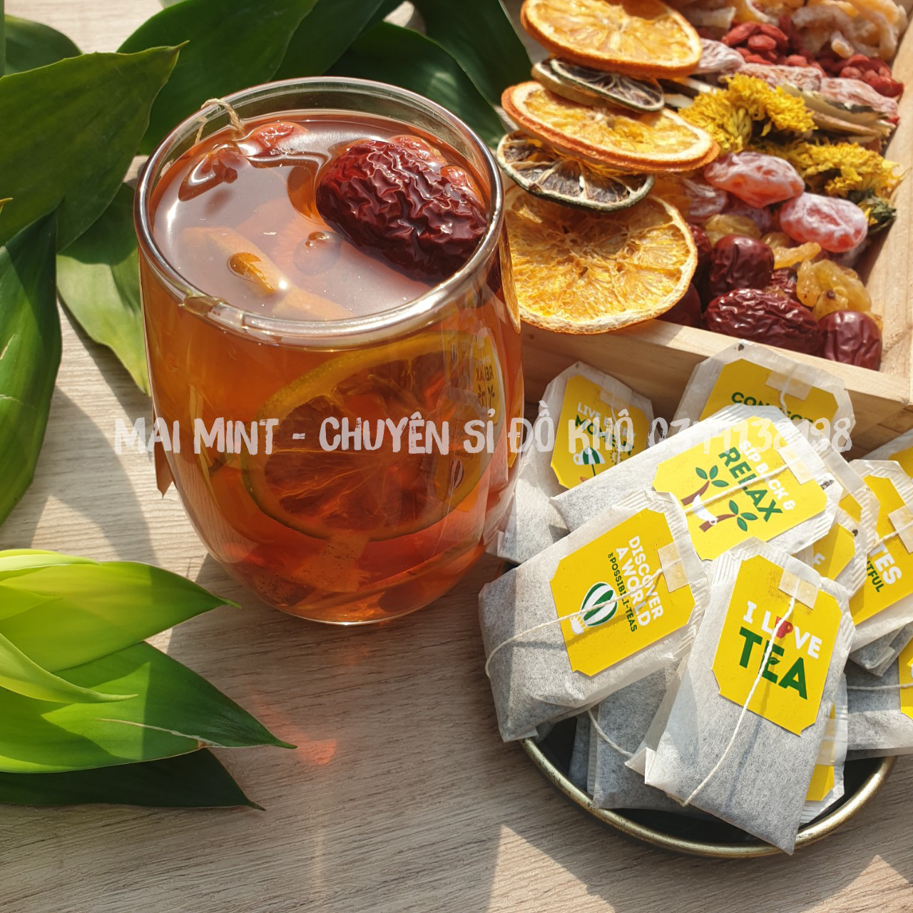 Trà Lipton Xí Muội Thảo Mộc - 1 Set