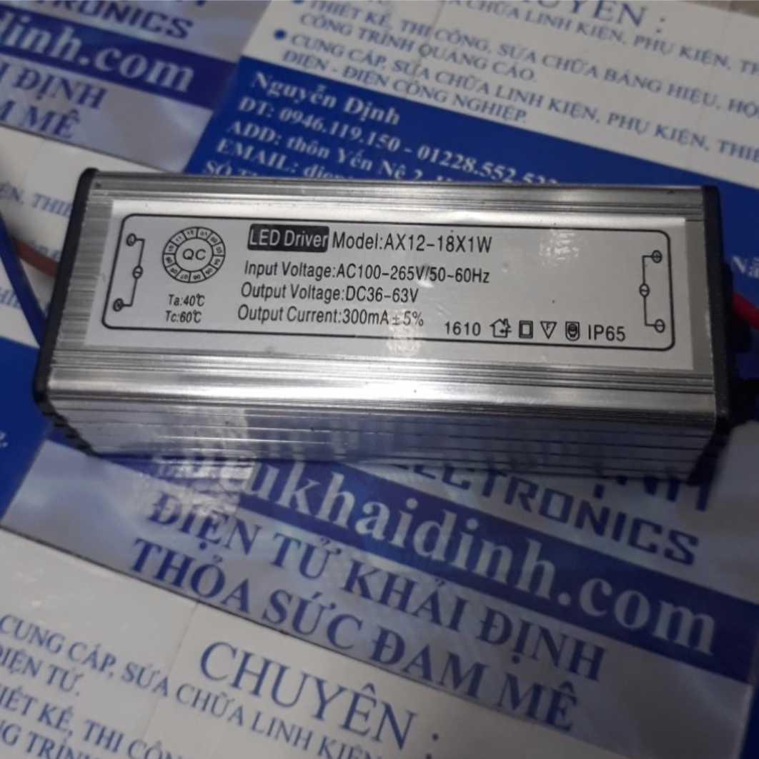 Driver LED, tăng phô LED 4-7x1W 12-18x1W 12-18x1W cho các loại đèn led 4W ~ 18W, ngoài trời IP65 kde4045