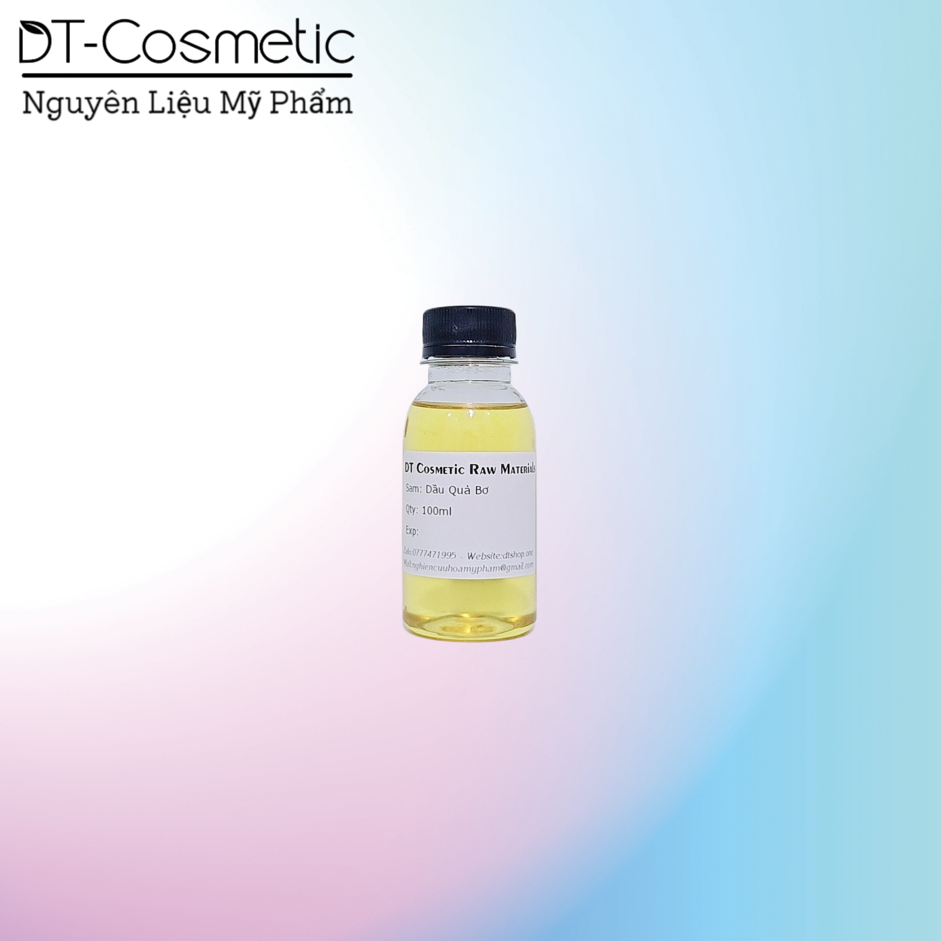 100ml/1l dầu quả bơ - nguyên liệu mỹ phẩm