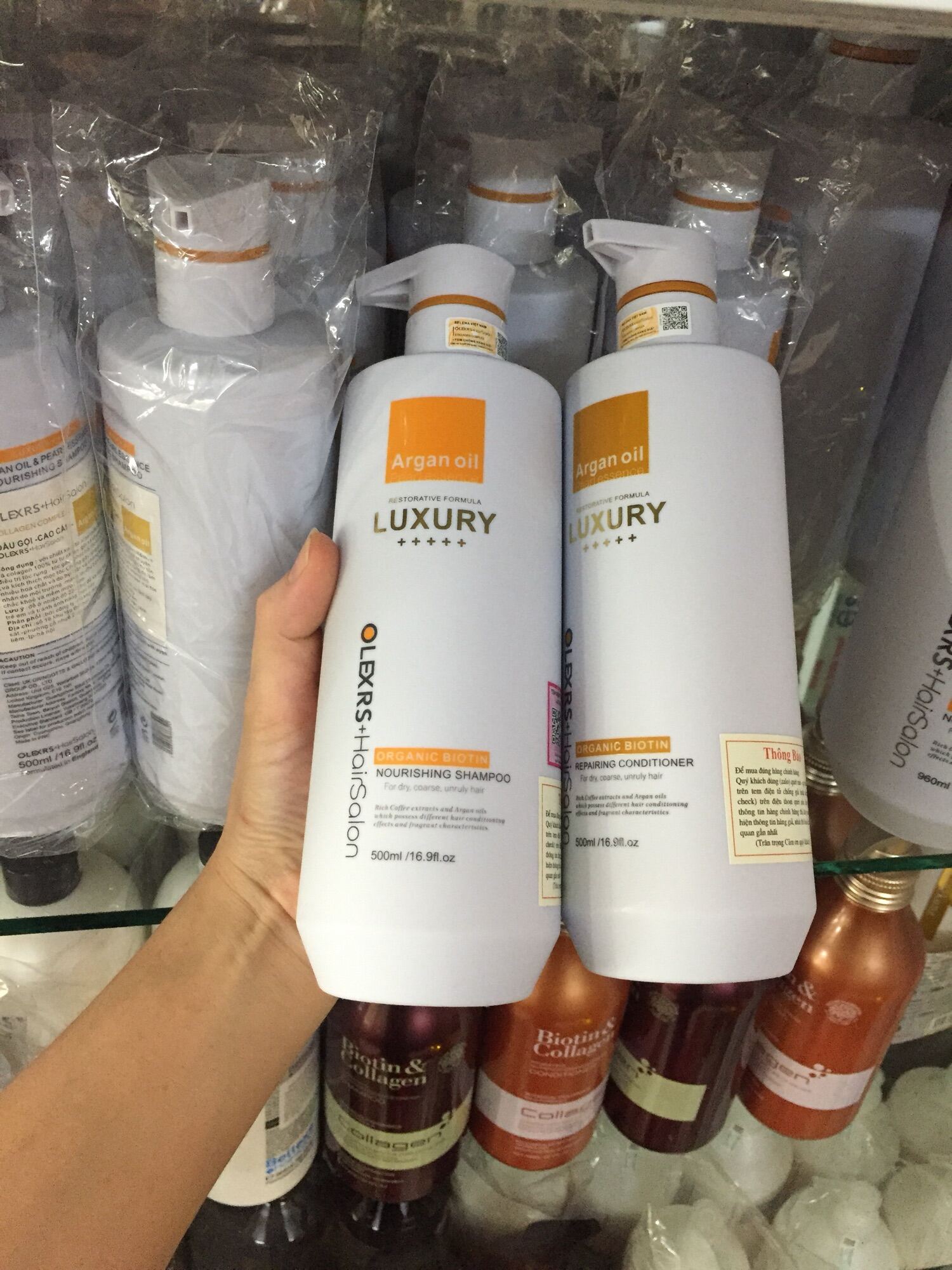 Dầu gội đầu dầu gội cặp Olexrs Luxury 960ml