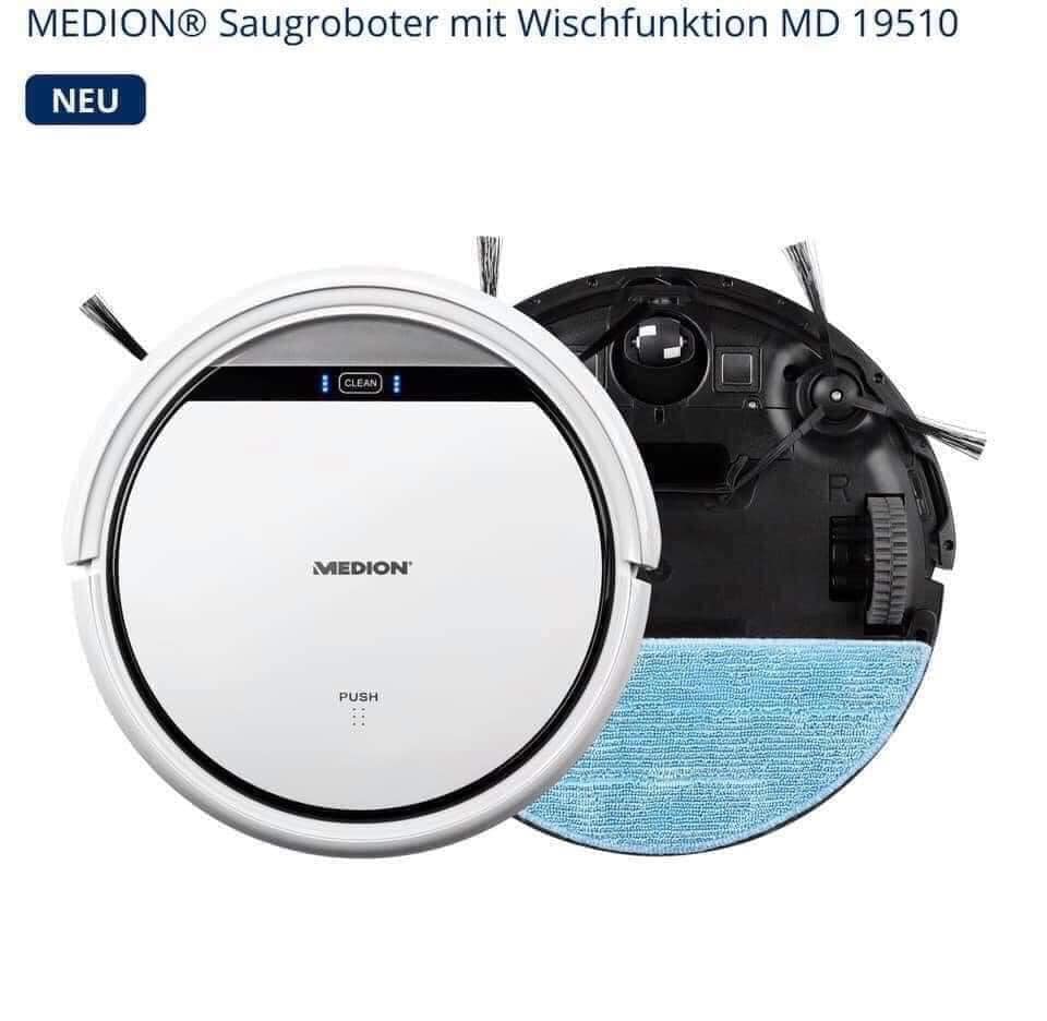 (Hàng Đức) Robot hút bụi lau nhà medion MD19510