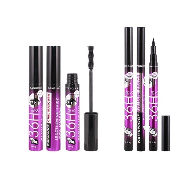 [HCM]Bộ Trang Điểm Mắt 2 Món (Mascara Chuốt Mi Và Bút Lông Kẻ Mắt Siêu Đẹp)