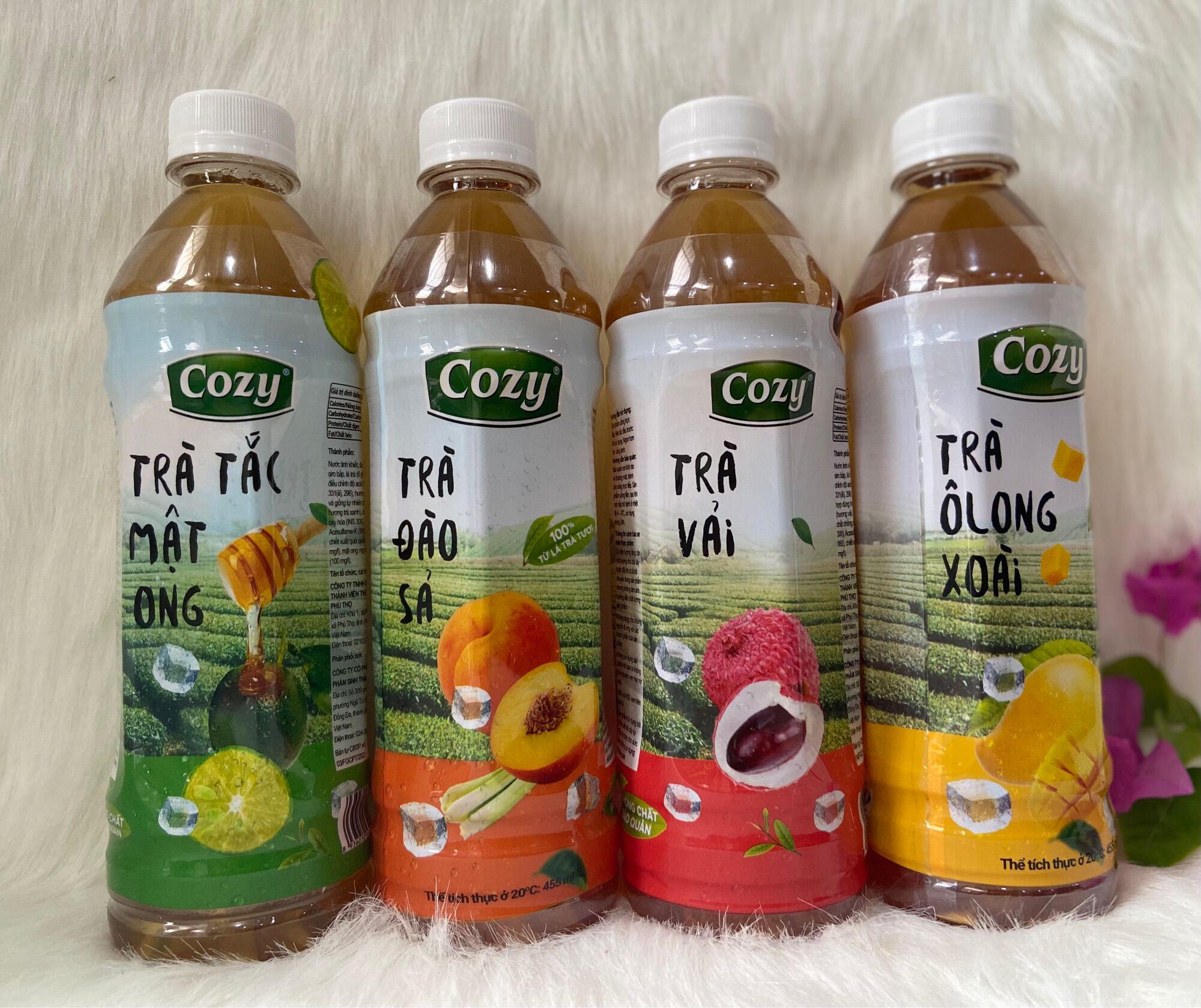 COMBO 4 Chai Trà Cozy vị Tắc Mật Ong ( 4 Chai *445ml)