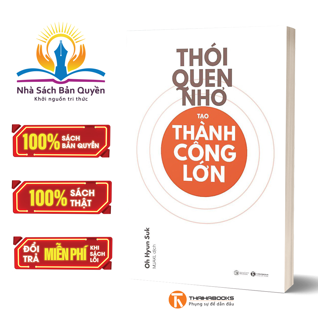 Sách - Thói quen nhỏ tạo thành công lớn