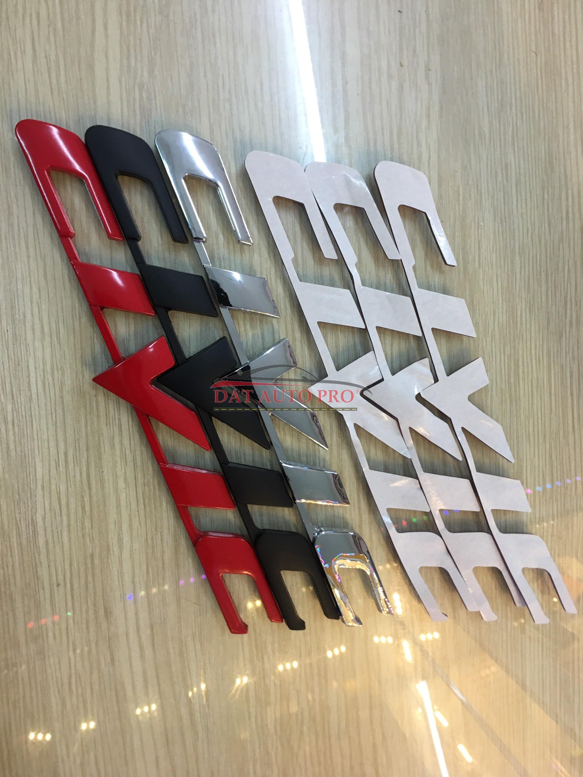 Tem 3D KIM LOẠI CIVIC Màu đen Cho oto...