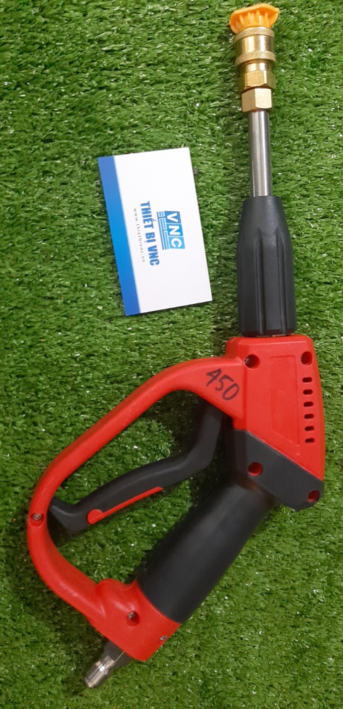 Súng rửa xe cao áp đỏ dài, ngắn áp max 5000psi