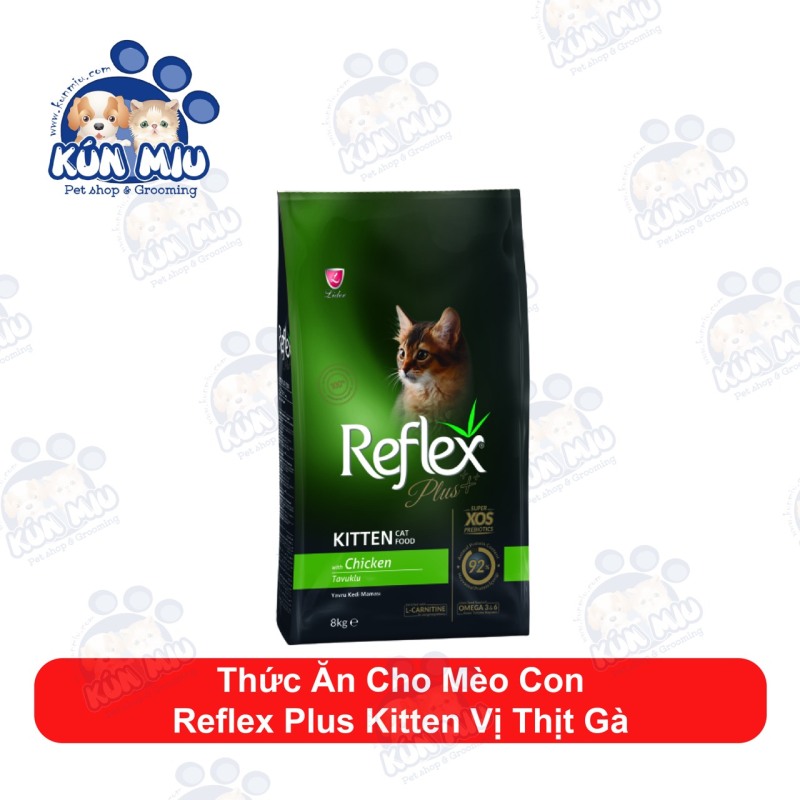 Thức ăn cho mèo con Reflex PLUS Kitten vị Thịt Gà 1.5kg