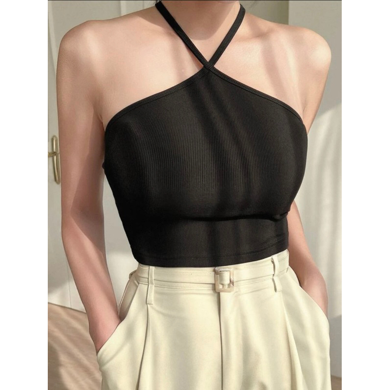 [ SIZE LỚN BIGSIZE 55Kg-100Kg ] AMS1 ÁO CỔ YẾM CHÉO LƯNG