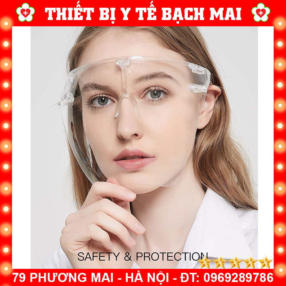 Khẩu trang bảo hộ nhựa - kính bảo hộ face shield