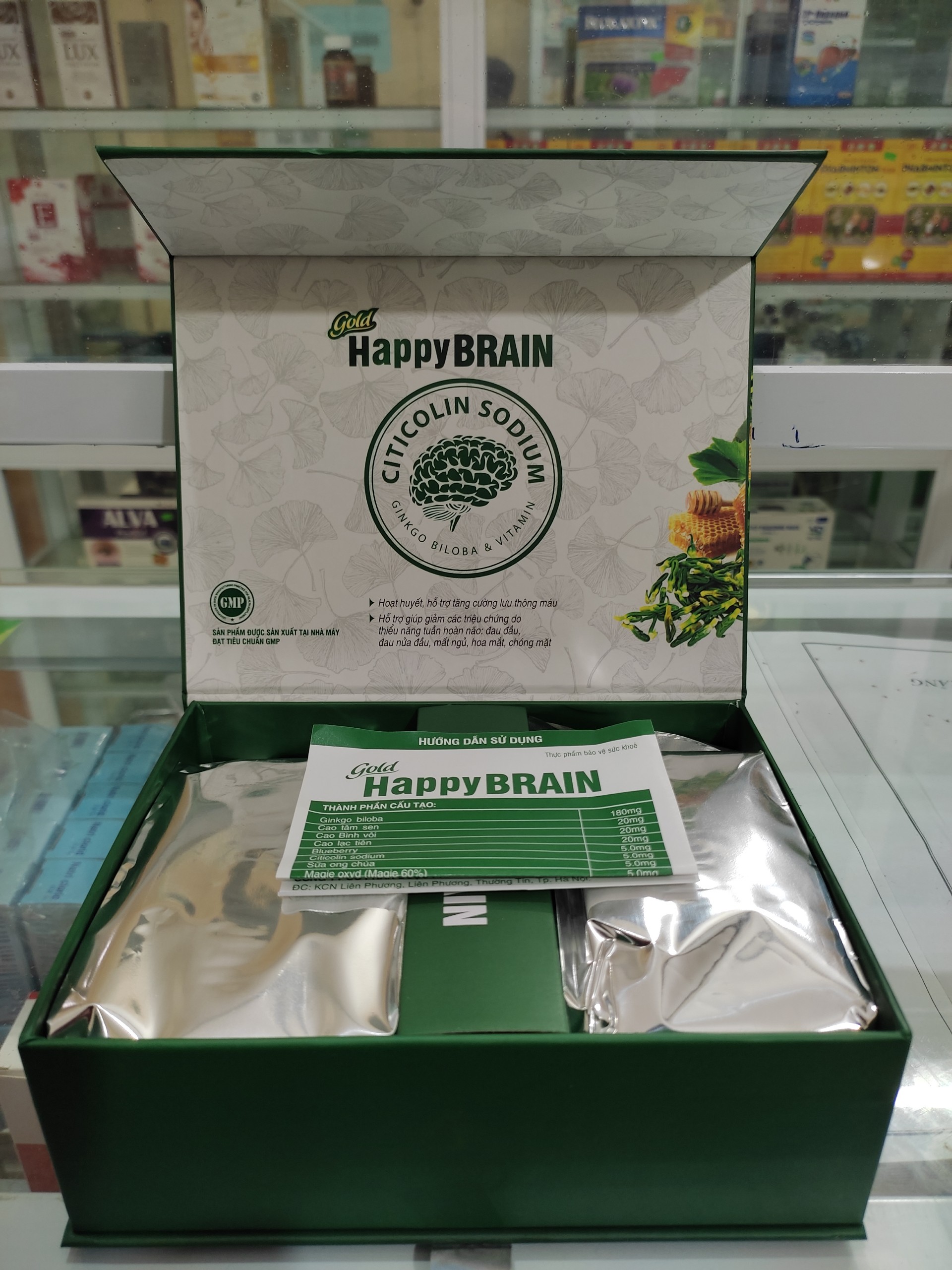 GOLD HAPPY BRAIN NGỦ NGON HẾT ĐAU ĐẦU